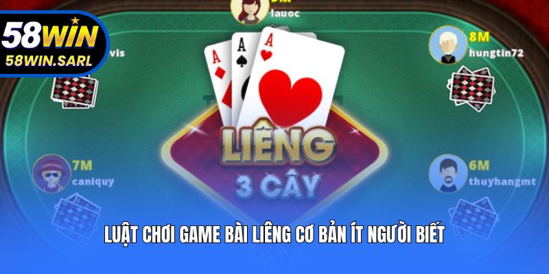 Luật chơi game bài Liêng cơ bản ít người biết